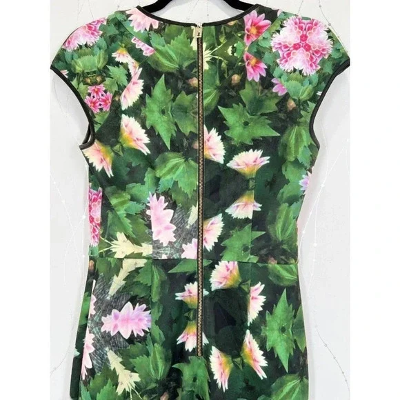 Ted Baker London Green Floral Sheath Dress $385 - Picture 9 of 13